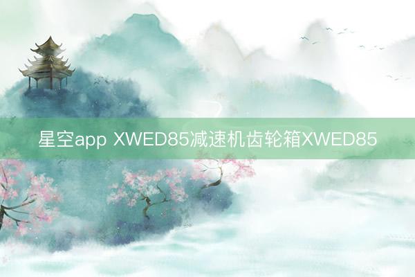 星空app XWED85减速机齿轮箱XWED85
